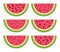 Vector watermelon icons set