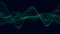 Vector wave of sound particles. Equalizer for music