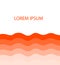 Vector Waves Background. Lush lava waves with lorem ipsum.