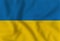 Vector waving flag of Ukraine. Yellow and blue national ukrainian symbol. Happy Independence, Constitution day