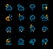 Vector weather forecast icons. Part 2