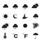 Vector weather icon set