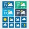 Vector weather widget