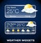 Vector Weather Widgets