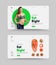 Vector web site first screen template for proper nutrition, trainer or nutritionist