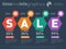 Vector web templates with diagram and icons. Sale infographic ti