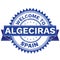 Vector of WELCOME TO City ALGECIRAS Country SPAIN. Stamp. Sticker. Grunge Style. EPS8 .