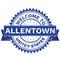 Vector of WELCOME TO City ALLENTOWN Country UNITED STATES. Stamp. Sticker. Grunge Style. EPS8 .