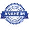 Vector of WELCOME TO City ANAHEIM Country UNITED STATES. Stamp. Sticker. Grunge Style. EPS8 .
