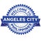 Vector of WELCOME TO City ANGELES CITY Country PHILIPPINES. Stamp. Sticker. Grunge Style. EPS8 .