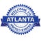 Vector of WELCOME TO City ATLANTA Country UNITED STATES. Stamp. Sticker. Grunge Style. EPS8 .