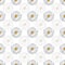 Vector white background white yellow lemony floral seamless pattern. Daisies, Seamless pattern background