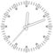 Vector white clock