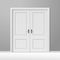 Vector White Closed Door with Frame