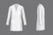 Vector white doctor coat, medical uniform