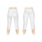 Vector White Leggings Pants Isolated