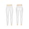 Vector White Leggings Pants Isolated