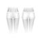 Vector White Shorts for Women Isolated