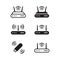 Vector wifi modem icons set
