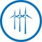 Vector wind turbine icon