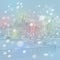 Vector winter Christmas cityscape with church and