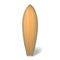 Vector wood surf board Summer Surfing Isolated realistic surfboard.