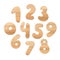 Vector Wooden Numbers