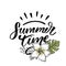 Vector word sale .Letters made of flowers and leaves Summer Time Holiday Flyer Banner Poster Summer sales