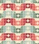 Vector worn textile geometric seamless pattern