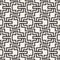 Vector woven seamless pattern. Stylish interweaving texture. Decorative geometric interlaced lines.