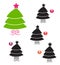 Vector ~ Xmas shape game: tree