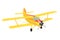 Vector yellow airplane
