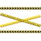 Vector yellow black police tape set isolated