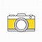 Vector of yellow camera icon