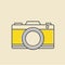 Vector of yellow camera icon