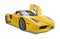 Vector yellow ferrari enzo racing cars