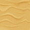 Vector yellow sand beach seamless texture. Abstract summer nature background. Desert dune realistic illustration