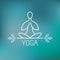 Vector yoga icon