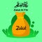 Vector on Zakat Al Fitr, The Islamic Obligatory Charity. Sacks of Staple Foods Illustration. Sadaqah Illustration with Green