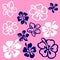 Vectorial flower pattern