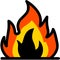 Vectorial image of a fire