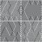 Vectorial seamless pattern collection with oblique black segments