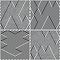 Vectorial seamless pattern collection with oblique black segments