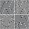 Vectorial seamless pattern collection with oblique black segments