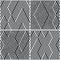 Vectorial seamless pattern collection with oblique black segments