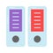 A vectors of files in modern style, trendy flat icon of binders