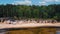 Veczemju Cliffs Red Rocks, Latvia. Red Sandstone Cliff by the Baltic Sea Coast of Vidzeme