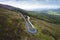 The Vee Pass, a v-shaped turn on the road leading to a gap in the Knockmealdown mountains in Clogheen county Tipperary