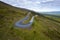 The Vee Pass, a v-shaped turn on the road leading to a gap in the Knockmealdown mountains in Clogheen county Tipperary