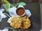 Veg cutlets in a plate. Cabbage cutlets receipe served in a plate. Indian receipe veg cutlet close up view.
